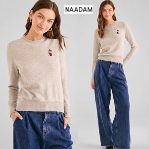 NAADAM x Peanuts Cashmere Charlie Brown Christmas Tree Crewneck Sweater XS Rare